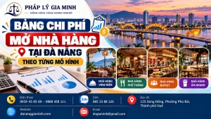 Bảng dự toán chi phí mở nhà hàng tại Đà Nẵng theo mô hình