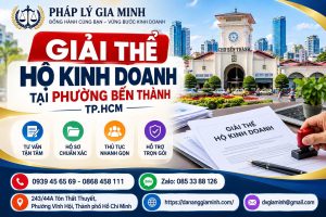 Giải thể hộ kinh doanh tại phường Bến Thành TP.HCM