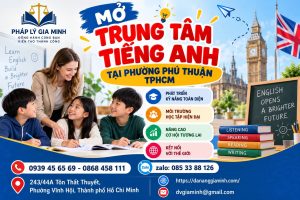 Mở trung tâm tiếng Anh tại phường Phú Thuận TPHCM