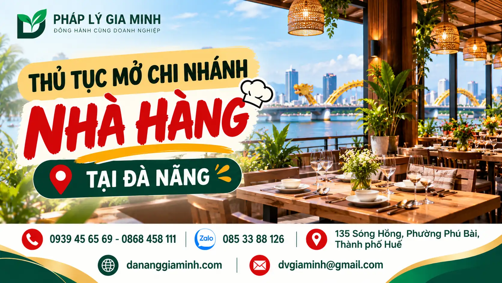 Thủ tục mở chi nhánh nhà hàng tại Đà Nẵng