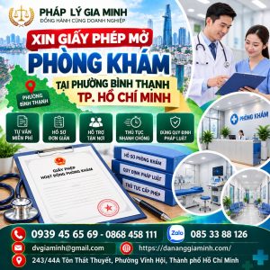 Xin giấy phép mở phòng khám tại phường Bình Thạnh TPHCM