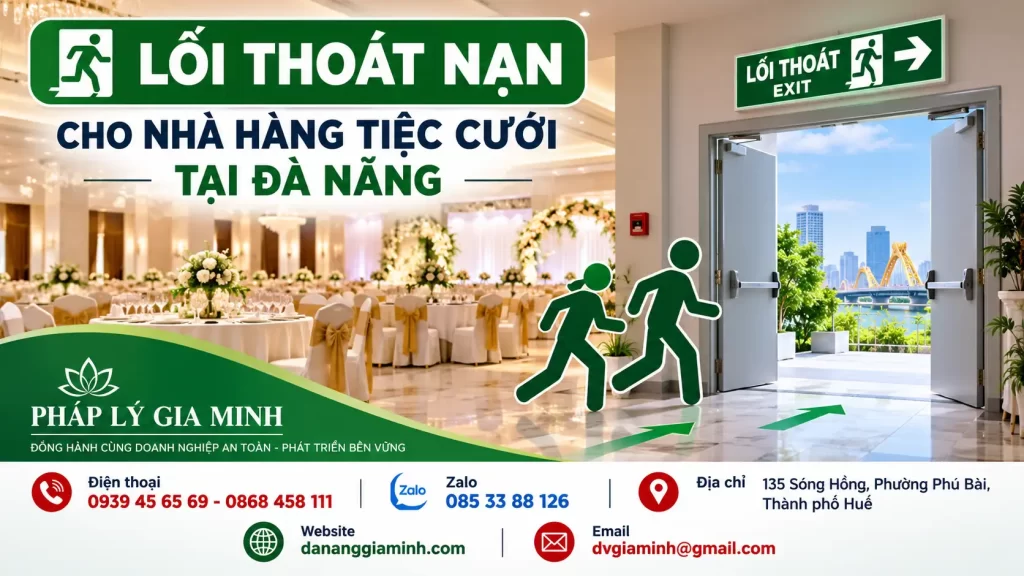 Yêu cầu lối thoát nạn của nhà hàng tiệc cưới tại Đà Nẵng